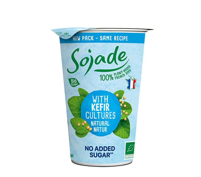 Der Kefir Natur von Sojade ist ein natürlicher Energiedrink.