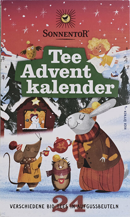 Der neue Tee-Adventkalender von Sonnentor begleitet dich stimmungsvoll durch die Vorweihnachtszeit.
