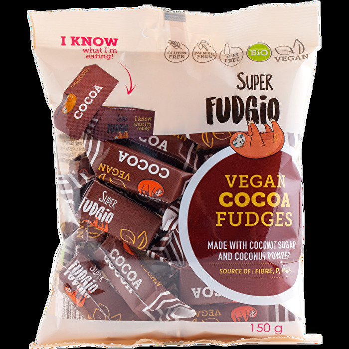 Die Toffees °Cocoa Flavour° von Super Fudgio schmecken wirklich verdammt schokoladig, schmelzen im Mund und sind von Natur aus extrem soft! Toffees wie sie eben sein sollten!