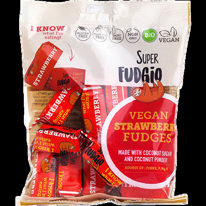 Die Toffee °Strawberry Flavour° von Super Fudgio schmecken wirklich unglaublich nach frischen Erdbeeren und sind so weich, dass sie einfach auf der Zunge geschmolzen werden können!