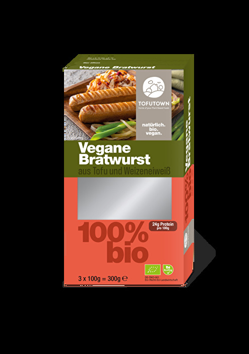 Die vegane Bratwurst von TOFUTOWN passt sowohl wunderbar an warmen Sommertagen auf den Grill, als auch im Winter in die Pfanne.