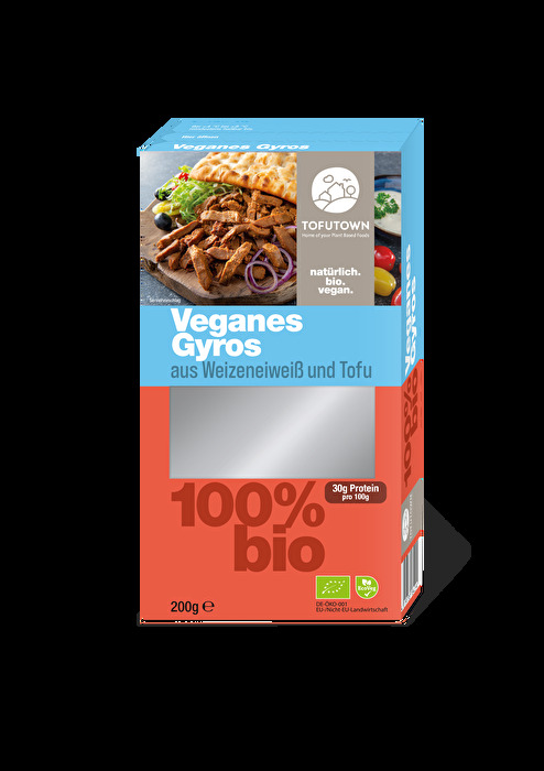 Das Vegane Gyros aus dem Hause Tofutown steht dem fleischigen Gyros in nichts nach.