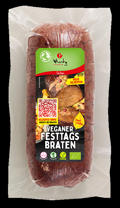 Mit dem veganen Festtagsbraten von Wheaty gelingt Dir dein veganer Festschmaus garantiert!