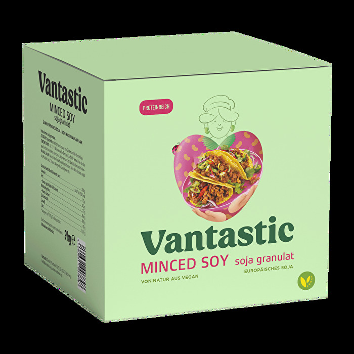 Mit dem Soja Granulat im Riesenformat von Vantastic lässt sich einiges zaubern.