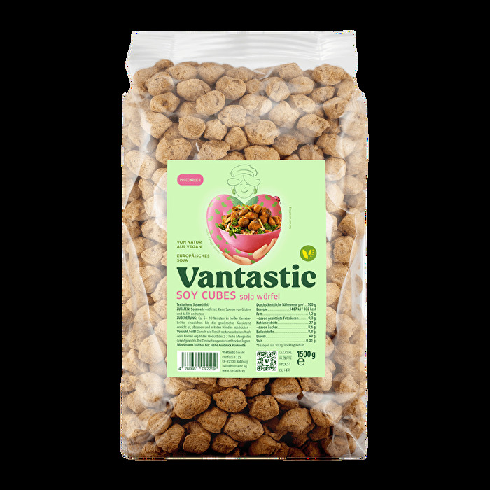 Die Soja Würfel im 1500g Vorratspack für die ganze Familie.