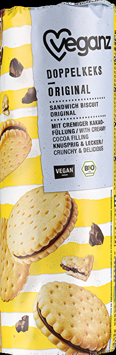 Die Originalen Doppelkekse von Veganz erinnern dich sicherlich an einen bekannten Klassiker im Keksregal.