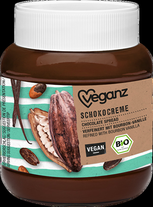 Die Schokocreme von Veganz ist genau das, was wir uns auf unserem Sonntagsbrötchen wünschen.