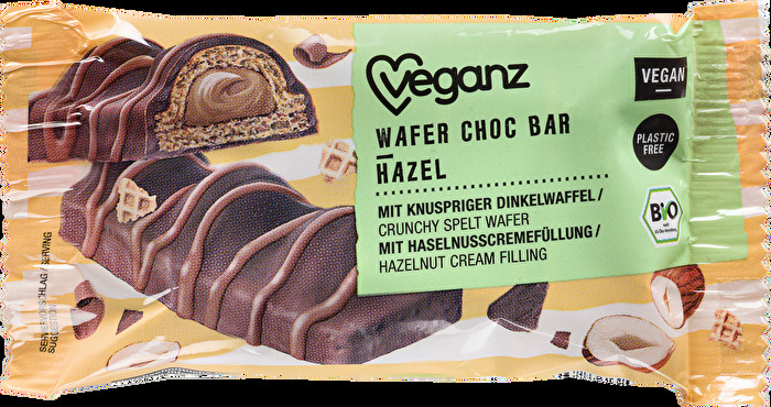 Wenn es einen Riegel gibt, den wir in der veganen Ausführung bislang vermisst haben, ist es wohl der, an den sich der Wafer Choc Bar Hazel von Veganz anlehnt.