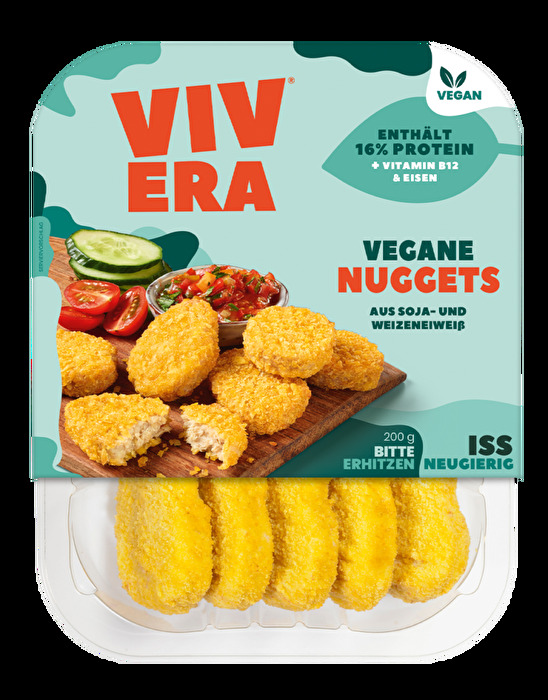 Die Veganen Nuggets von Vivera sind eine köstliche Alternative zu Chicken Nuggets auf Basis von Soja- und Weizeneiweiß.
