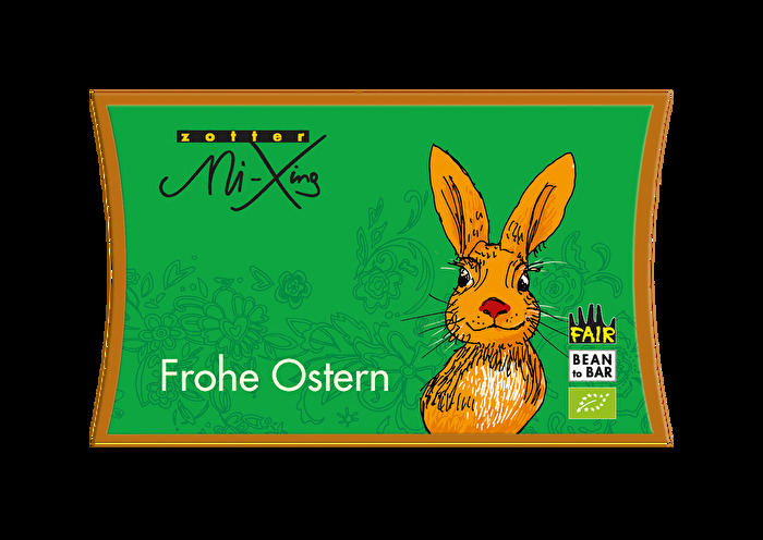 Mi-Xing Ostermini im 2er-Pack von Zotter sind zwei kleine Osterüberraschungen in einem.