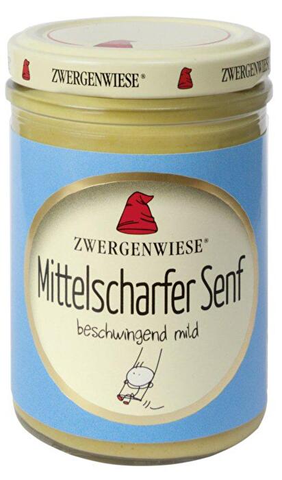 Der Mittelscharfe Senf von Zwergenwiese überzeugt durch seine cremige Konsistenz und angenehme Schärfe.