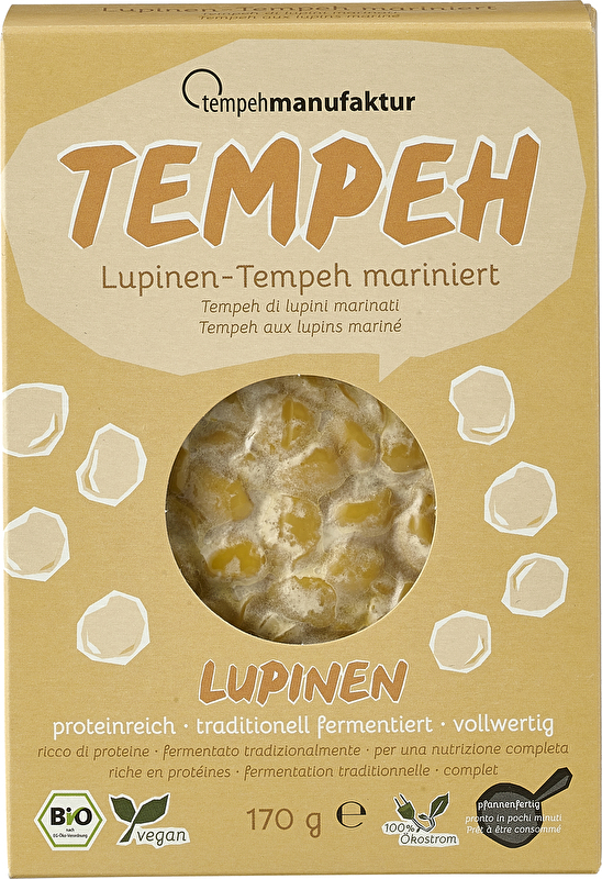 Tempehmanufaktur LupinenTempeh mariniert kaufen kokku Dein