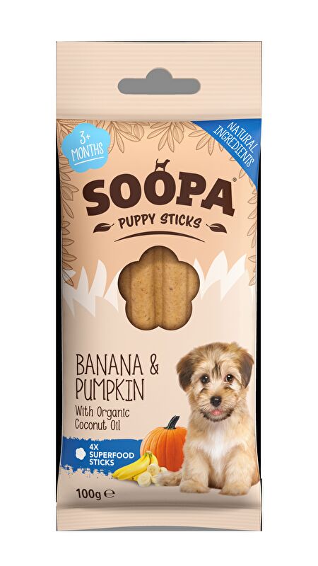 Soopa - Kauknochen fr Welpen Banana & Pumpkin | jetzt gnstig und schnell  bei kokku kaufen