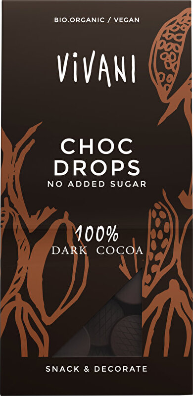 Vivani - Choc Drops 100% Cacao - vegane Schoko-Drops | jetzt günstig ...