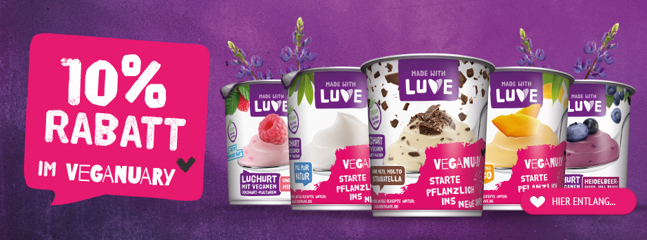 10% auf alle Joghurts von Made with Luve bei kokku-online.de!