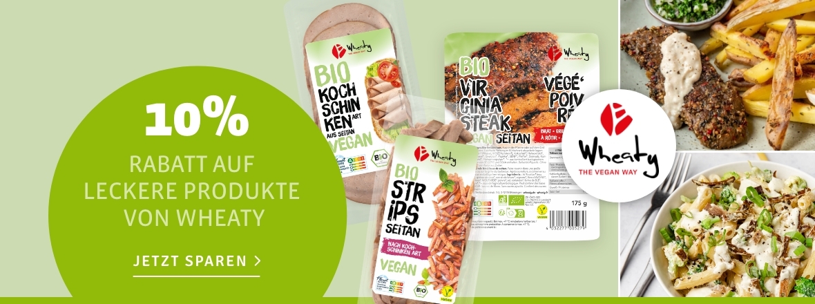 10% auf ausgewählte Produkte von Wheaty bei kokku-online.de