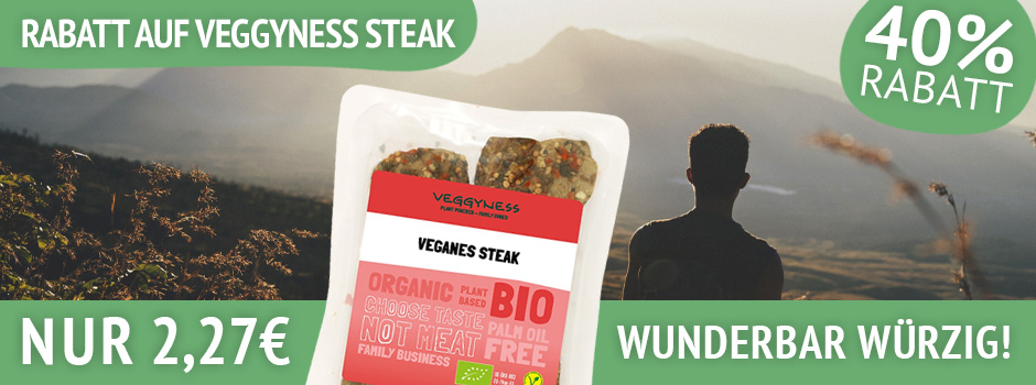 40% Rabatt auf veggyness Steak bei kokku-online.de