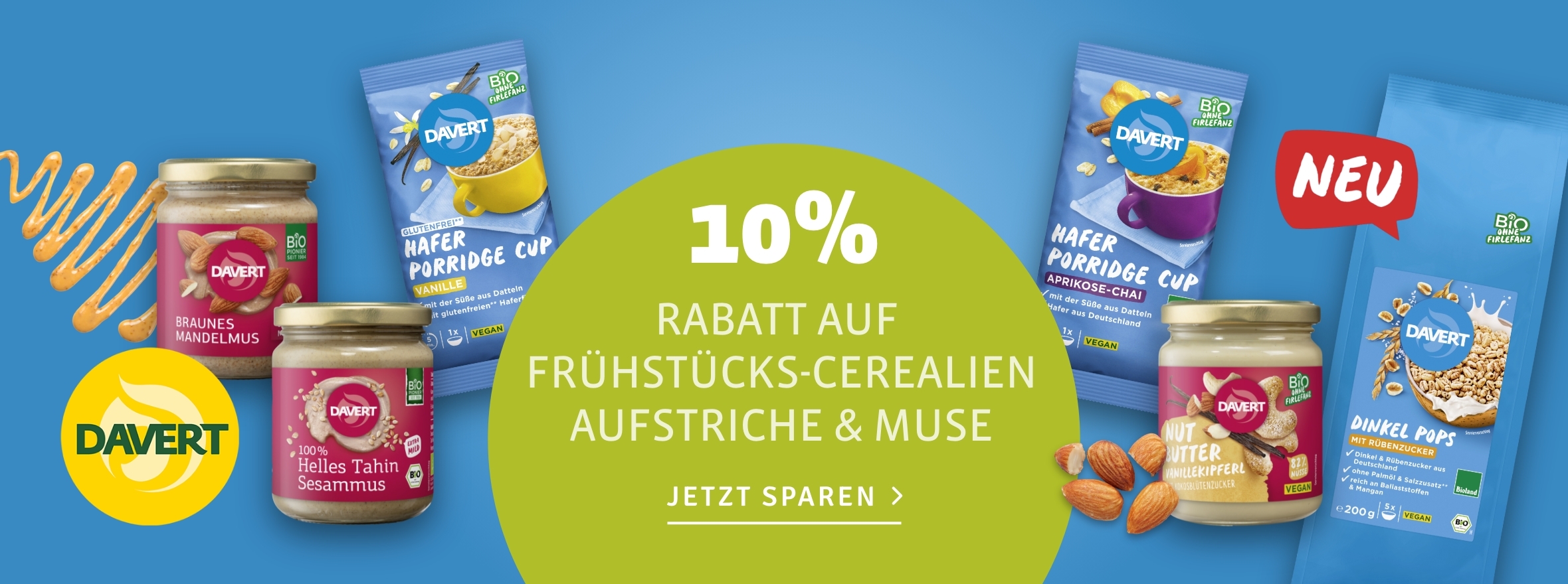 10% auf Ausgewähltes von Davert bei kokku-online.de