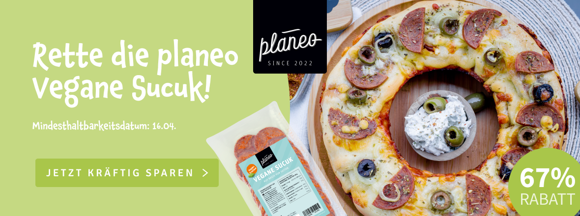 67% auf die würzige Sucuk-Alternative von planeo.