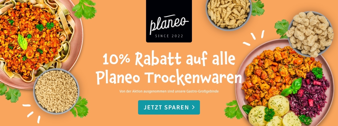 10% auf Trockenwaren von planeo.