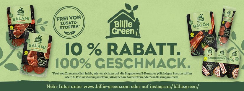 10% auf alles von Billie Green bei kokku-online.de