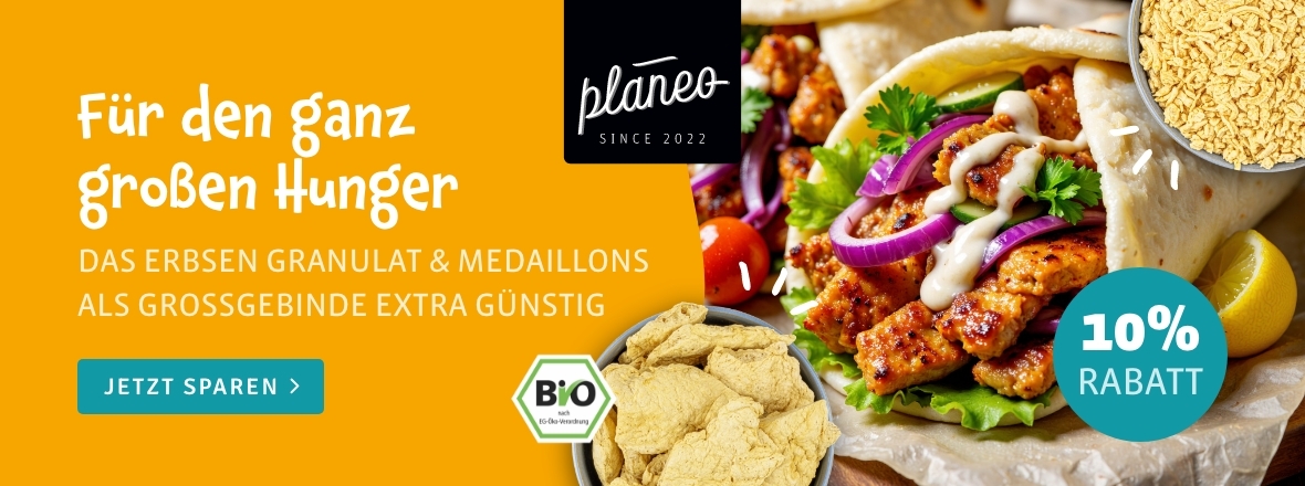 planeo - Erbsen-Texturat Großpaks - 10% Rabatt