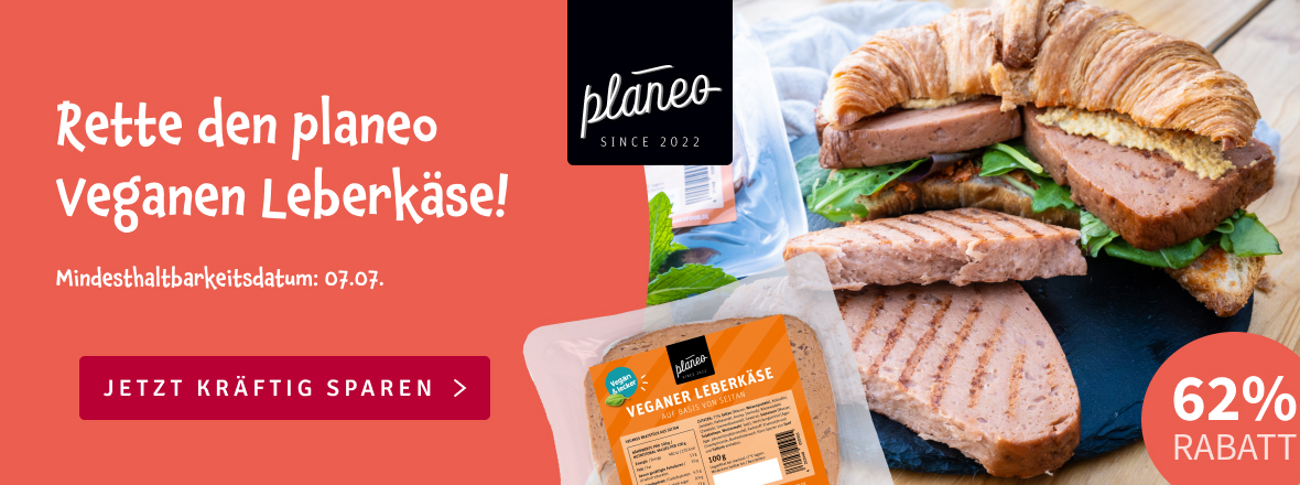 Rette den veganen Leberkäse von planeo! Jetzt kaufen bei kokku-online.de